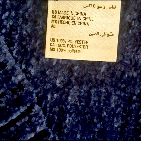 NEW W/TAGS - Karen Scott Navy V-Neck Plus Sweater - Picture 4 of 6